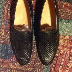 Curatore Men's Conte Woven Black leather Loafers - 11 (EU44) - New with Box